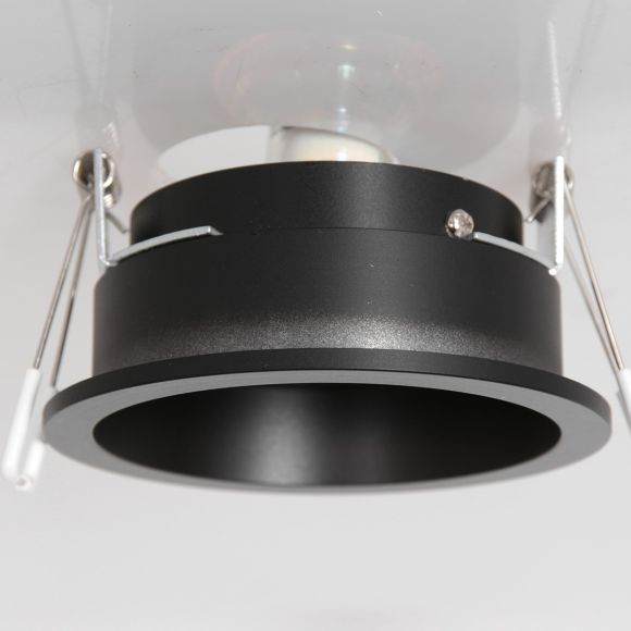 Smart Home runde Deckenlampe schwarz ø 10 cm 10 x 7 cm